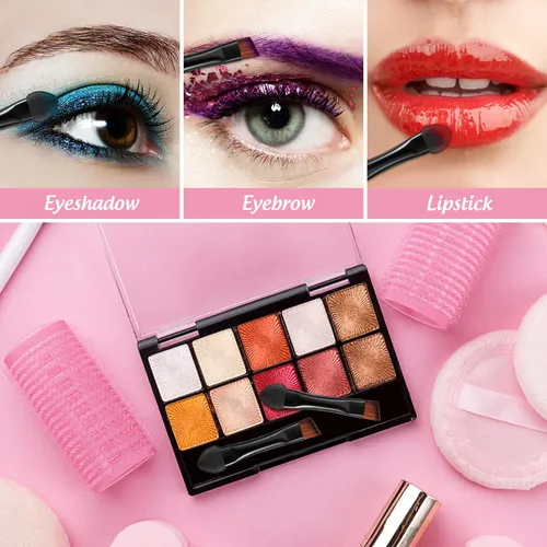 Set De 20 Brochas De Maquillaje Portátiles De Doble Extremo