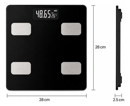 Balanza Digital Personal Inteligente Bluetooth Hasta 180kg