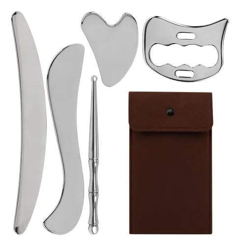 Set De Raspadores Musculares 5 En 1 De Acero Inoxidable Mass