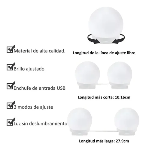 Luz De Espejo De Maquillaje Luz Led For Espejo De /
