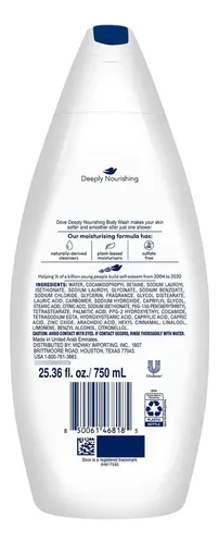 Jabón Líquido Corporal Dove Deep Moisture 2.1l 3 Unidades
