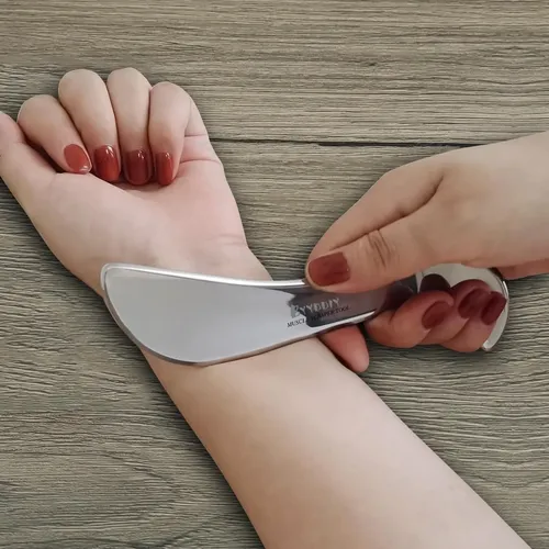 Herramienta De Masaje Byyddiy Kit Gua Sha De Acero Inoxidabl