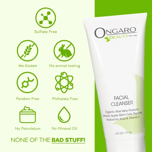 Limpiador Facial Ongaro Beauty Hydrating Con Aloe Vera 180 M