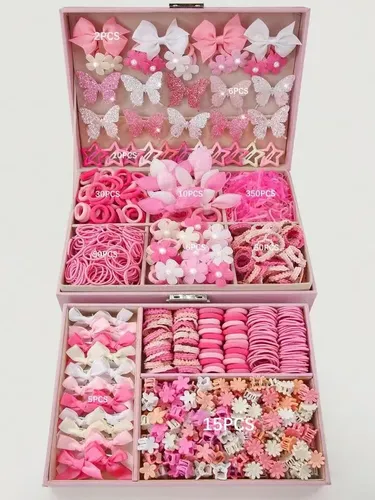 ..set De 540 Accesorios Para Cabello Para Niñas Sin Caja..