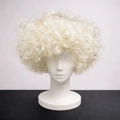 Peluca Marilyn Cotillon Disfraz Color Platinado