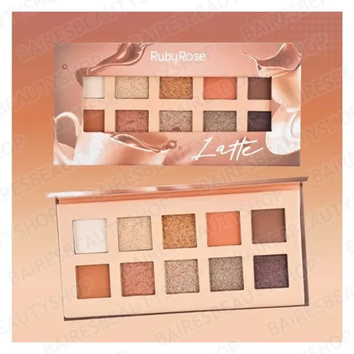 Paleta De Sombras Latte Tonos Nude Maquillaje Ruby Rose