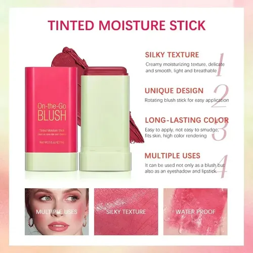 3 Piezas De Lápiz Labial Y Maquillaje Natural R Para Rubor D