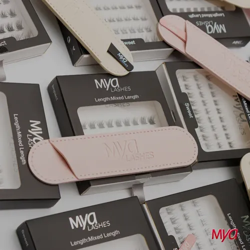 Combo Pestañas Postizas + Pinza Ergonómica Mya Lashes Impact