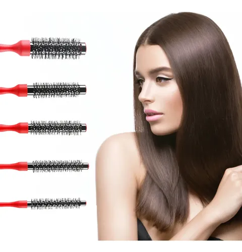 Cepillo De Pelo Redondo Para Mujer, Secado Con Secador, Volu