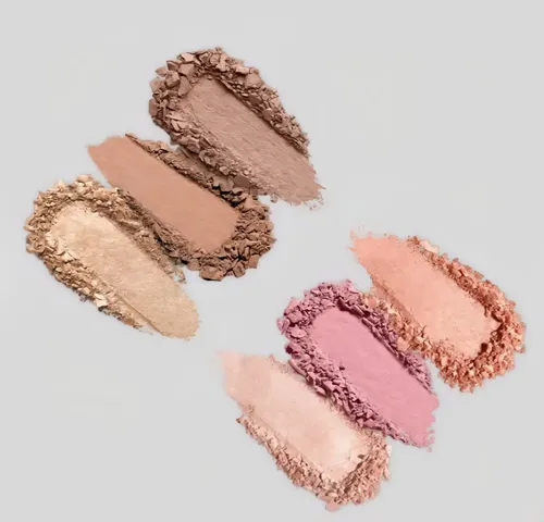 Paleta De Rostro Kiko Milano Rubor Iluminador Contorno 6 Tonos Mate