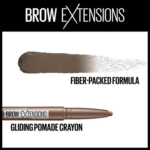 Maybelline Lápiz De Cejas En Pomada Brow Extensions Color 262 Black Brown