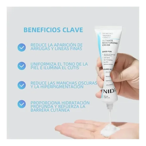 Crema Hidratante Nida Youthful Formula Ultimate Centell Y Pa