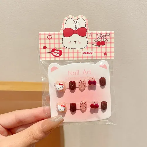 A 5 Pegatinas De Uñas Infantiles Removibles Dibujos -x