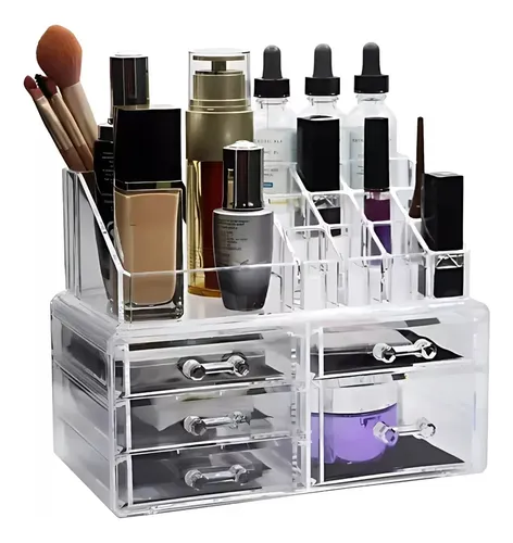 Organizador Maquillaje Acrílico Cajones Porta Cosméticos