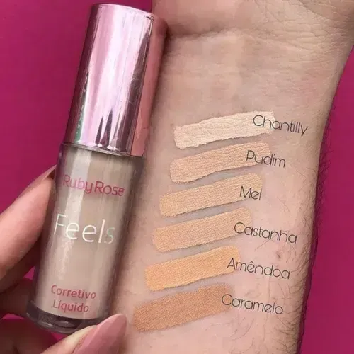 Corrector Facial Líquido Ruby Rose Feels Mel 30 Correctores Faciales