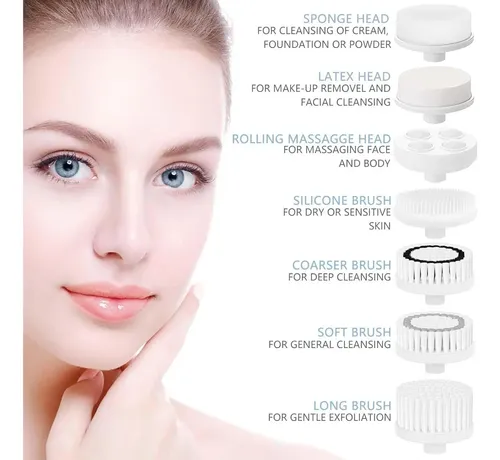 Cepillo Facial Limpiador Recargable Clsevxy 7 En 1 Ipx7