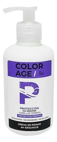 Crema De Peinar Color Age Protección Keratina Cabello Teñido