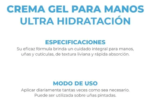 Dermaglós Corporal Crema Gel Manos Ultra Hidratación