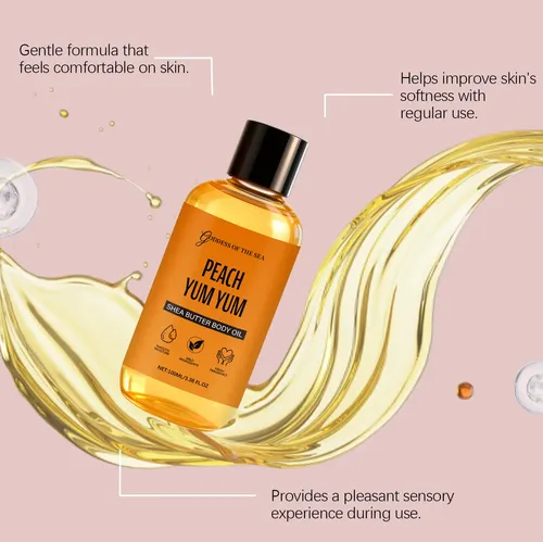 Aceite Corporal De Manteca De Karité Amz Con Aroma A Melocot