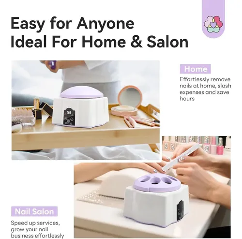 Removedor De Esmalte Saviland Con Vapor Y Tazón Eléctrico