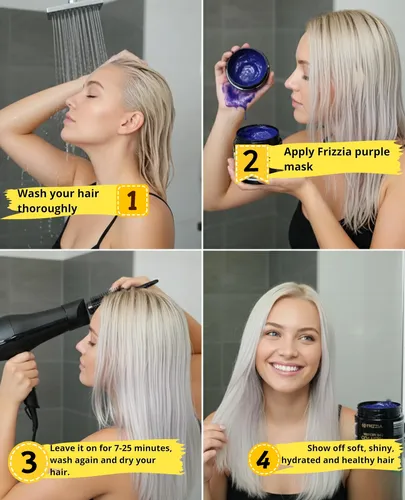 Mascarilla Capilar Frizzia Colágeno 500ml Morado Con Aceite
