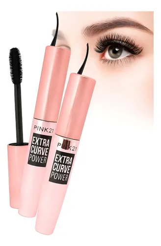 Mascara Pestañas Extra Curve Power C/ Arqueador Pink21 Color Negro