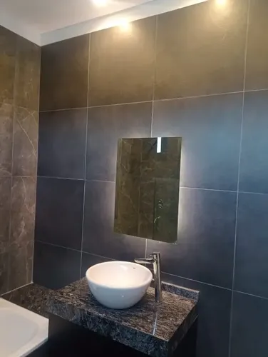 Espejo Baño Led Rectangular 60 Cm Luz Fría New Cristal