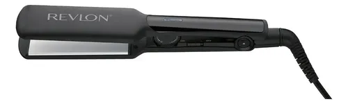 Planchita De Pelo Revlon Rvst2182la2a Placas Anchas Color Negro