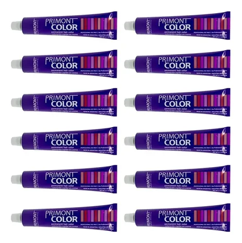 Primont Color Combo X12 Tinturas Coloración Cabello 60gr.
