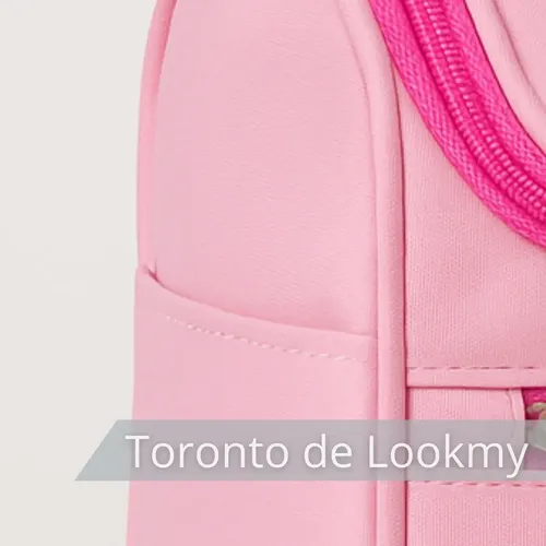 Neceser De Viaje Rosa Soft Lookmy | Porta Costméticos Y Maquillaje Con Percha | Bolso De Baño |