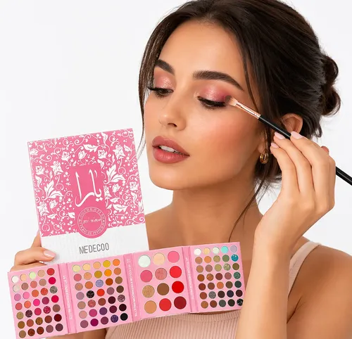 Paleta 117 Sombras Rubor Iluminador Bronzer Medecoo