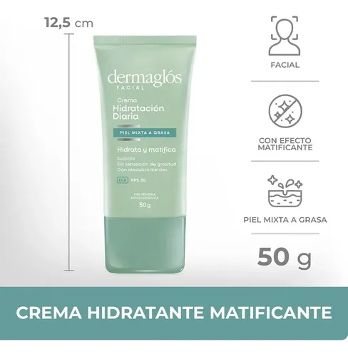 Crema Protectora con FPS 30 Dermaglós para todo tipo de piel de 50g