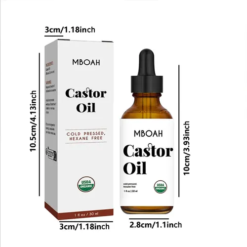 Aceite De Ricino Mboah 2 Frascos 30 Ml Con Aplicadores