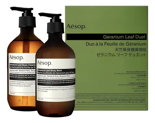 Dúo Gel Limpiador Y Bálsamo Corporal Aesop Geranio 478ml