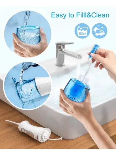 Hilo Dental Inalámbrico Nicefeel Fc159, 300 Ml, Portátil