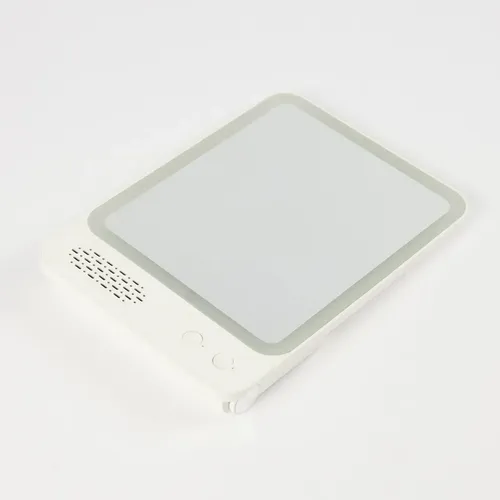 Espejo De Mesa Con Luz Led Rectangular Blanco Otten Blanco