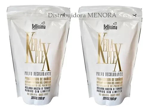 Polvo Decolorante Keraplex Bellisima 700 Gr. X 2 Unidades