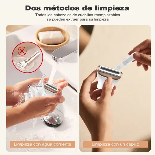 Depiladora Eléctrica Para Mujer 5 En 1 Rasuradora Recargable