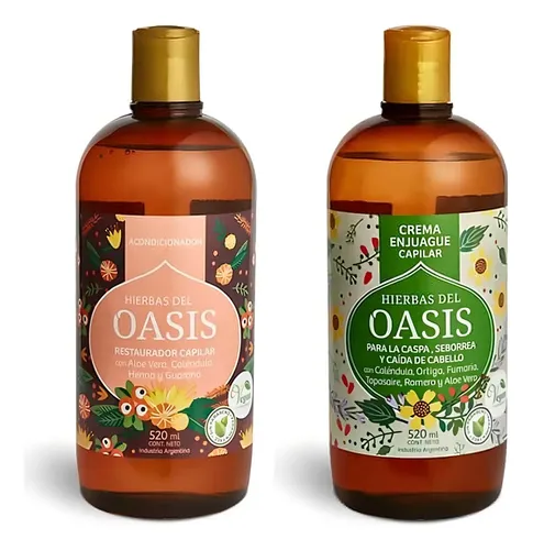 Acondicionador restaurador Oasis Libre De Parabenos, Aptos Veganos