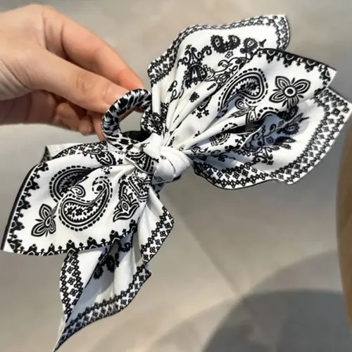 Pinza De Pelo Con Estampado De Flores Para Cabello Trenzado  As Shown In The First Picture