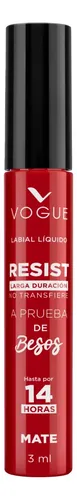 Labial Vogue Resist 14 Horas A Prueba De Besos Color Baila