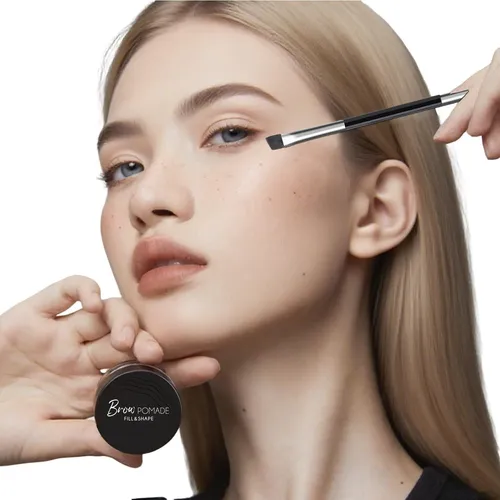 Kits De Plantillas Y Sello Para Cejas Dmktu Marrón Oscuro