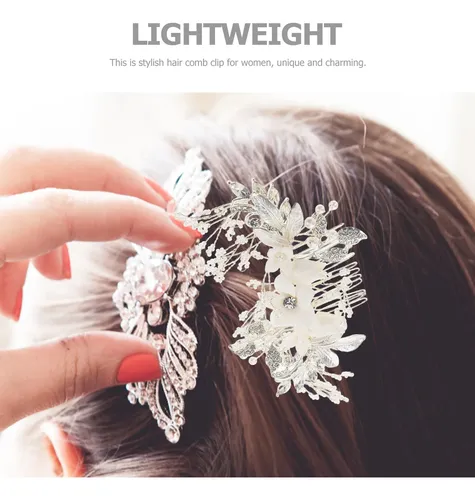 Peineta Para Novia, Joyería Elegante Para El Cabello De Novi