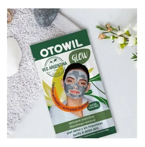 Mascara Facial Vegan C/ Carbon Activado Otowil Caja X24u Tipo de piel Normal