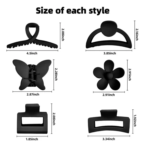 Paquete De 6 Accesorios For El Cabello Antideslizantes