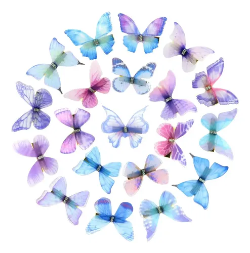 Pinzas Para Pelo Niña Con Moño Y Mariposa, Clip
