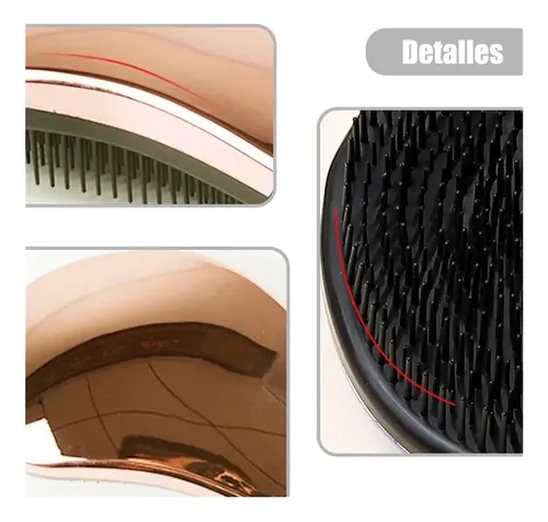 Cepillo Para Cabello Cepillo Extensiones Peine Peinetas 4pzs Polícromo