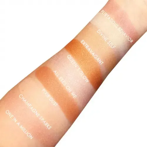 Iluminador Compacto Baked Highlighter Tono Champagne Rude Cosmetics