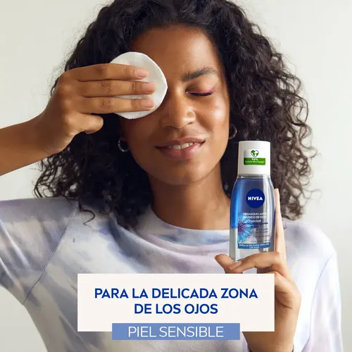 Desmaquillante bifásico de ojos NIVEA Efecto Dual para piel sensible x 125 ml