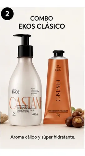 Combo Natura Ekos Castaña Hidratacion Completa
